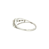 18k White Gold and Diamond Fancy Ring in size 5.5 and total gold weight of 1.5g